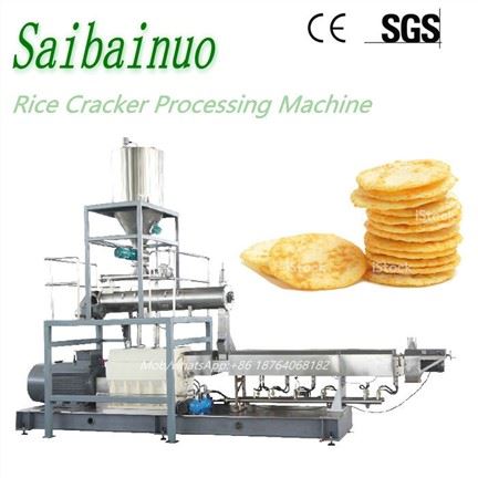 Macchina per la lavorazione dei cracker di riso