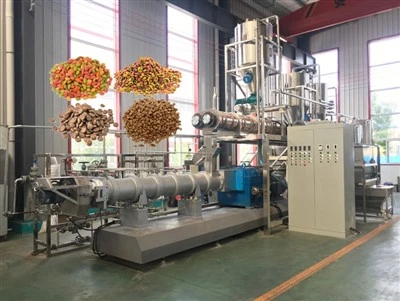 Linea di produzione completa di alimenti per animali domestici per l'industria automatica da 500 kg