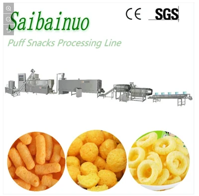 Linea di estrusori per palline di formaggio per spuntini di mais